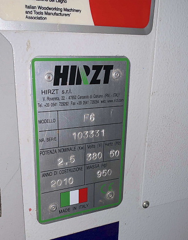 Сверлильно-присадочный станок с ЧПУ Hirzt F6, 2010 г.в.