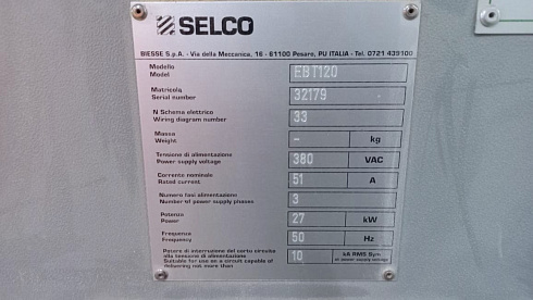 Раскроечный центр с задней загрузкой Biesse Selco EBT 120L, 2003г.