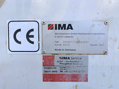 Кромкооблицовочный станок IMA Novimat Concept I/G80/440/R3, 2007 г.