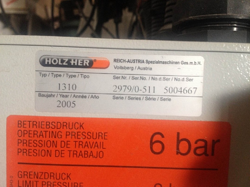 Кромкооблицовочный станок Holzher Sprint 1310-6, 2005 г.(HolzHer, Австрия). ПРОДАН.