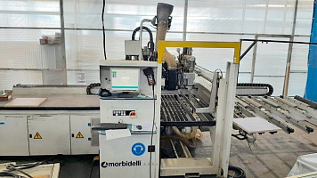 Сверлильно-присадочный центр с ЧПУ Morbidelli Uniflex HP, 2012г.в.