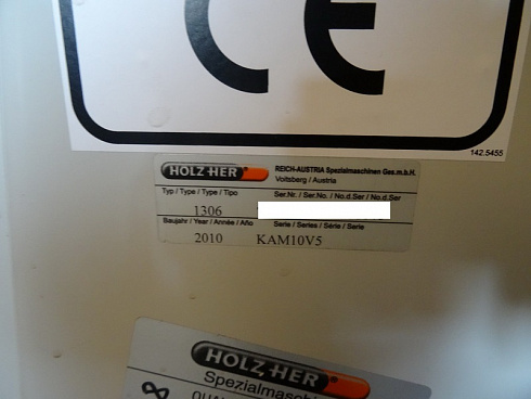 Кромкооблицовочный станок Holzher Auriga 1306, 2010г.