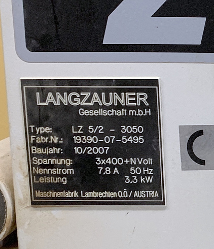Фурнирная пила для шпона LANGZAUNER LZ 5/2 - 3050, 2007 г.в.